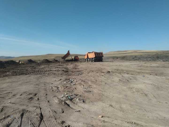 Современный подход захоронения отходов внедрили  на мусорном полигоне в  Аскизском районе