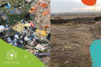 Территория у аэропорта Абакана: до и после уборки